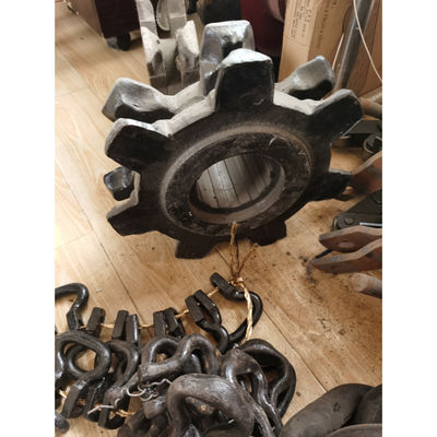 7 Tooth Cast Iron Boiler Chain Sprocket Wheel Antiwear 9kg