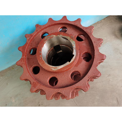 7 Tooth Cast Iron Boiler Chain Sprocket Wheel Antiwear 9kg