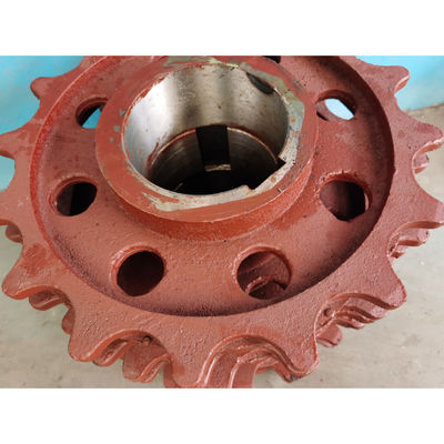 7 Tooth Cast Iron Boiler Chain Sprocket Wheel Antiwear 9kg
